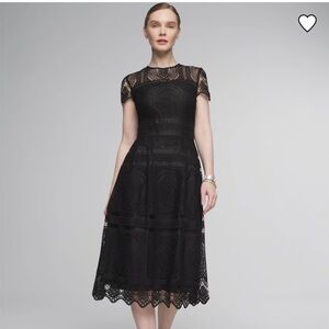 White House Black Market black lace dress